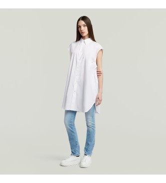 G-Star Camisa extragrande sin mangas blanco