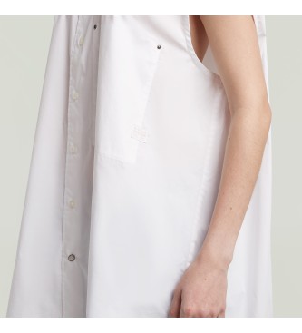 G-Star Camisa extragrande sin mangas blanco