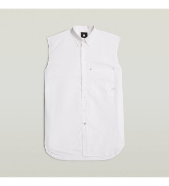 G-Star Camisa extragrande sin mangas blanco