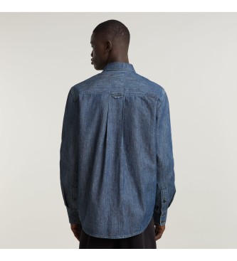 G-Star Koszula Regular Denim niebieska