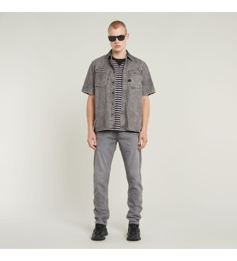 G-Star Camicia grigia con doppia tasca inclinata