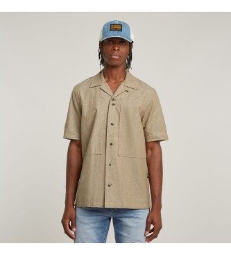 G-Star Camicia Workwear Resort Regular Taupe