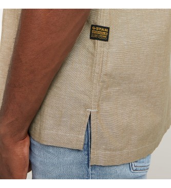 G-Star Camicia Workwear Resort Regular Taupe