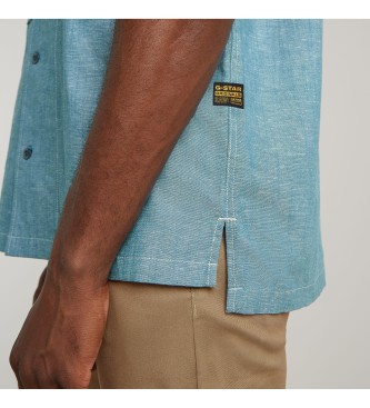 G-Star Camisa Workwear Resort Regular azul