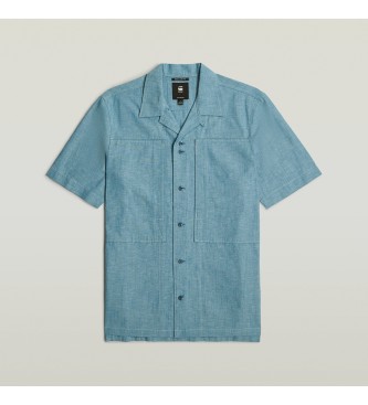 G-Star Camisa Workwear Resort Regular azul