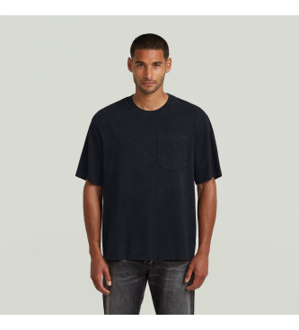 G-Star Maglietta squadrata Acid Wash nera