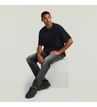 G-Star Maglietta squadrata Acid Wash nera
