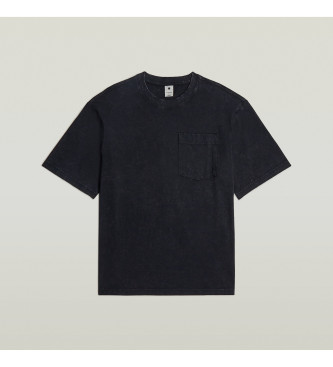G-Star Maglietta squadrata Acid Wash nera