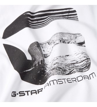 G-Star Maglietta bianca di Amsterdam