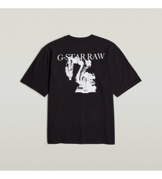 G-Star T-shirt boxy con grafica Industry Back nera