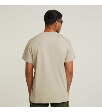 G-Star Camiseta Old Skool Logo beige