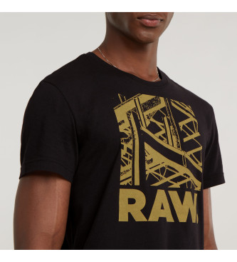 G-Star T-shirt Raw Construction czarny