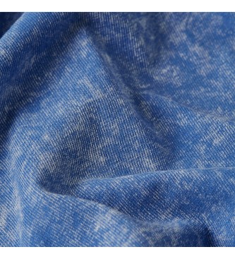 G-Star Acid Wash Boxy Ribbed T-shirt bleu