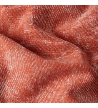 G-Star Acid Wash Boxy Ribbed T-shirt rouge