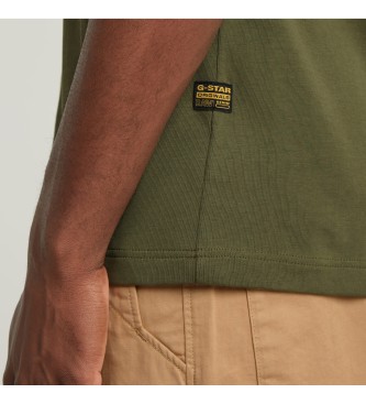 G-Star Camisola com nervuras em arco com grfico nas costas verde