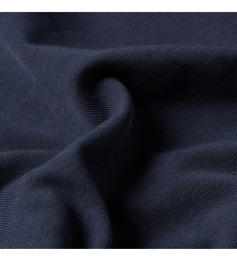 G-Star Nazaj Grafična majica z rebrastim lokom Navy