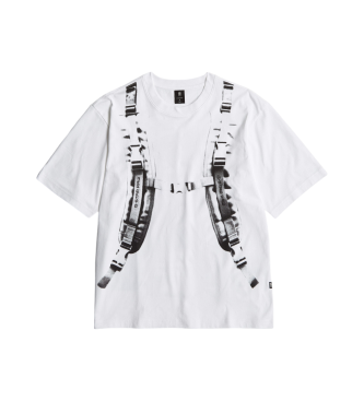 G-Star T-shirt Backpack Graphic Boxy white