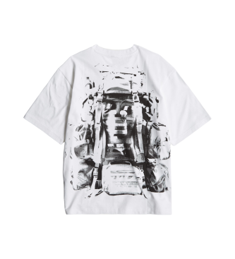 G-Star T-shirt Backpack Graphic Boxy branco