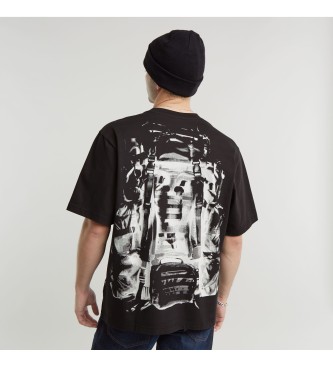 G-Star T-shirt Ryggsck Graphic Boxy svart