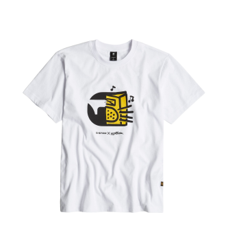 G-Star Boombox Cartoon Loose T-shirt hvid