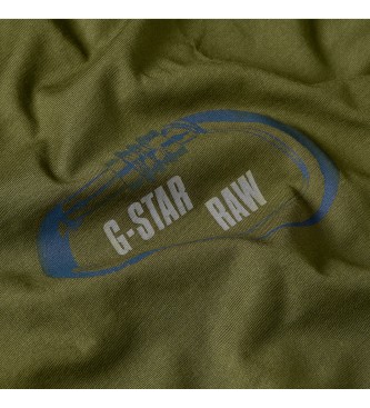 G-Star T-shirt com logtipo de mosqueto verde