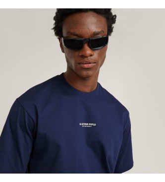 G-Star Boxy T-shirt middenborst blauw