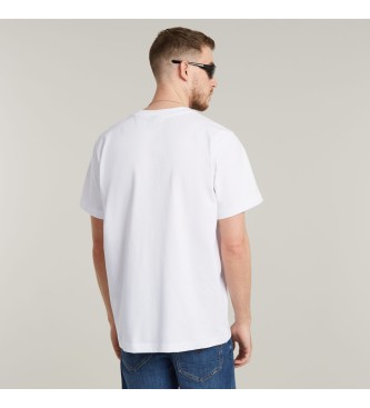 G-Star Center Chest Logo Loose T-shirt vit