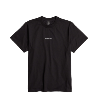 G-Star T-shirt com logtipo no centro do peito preto