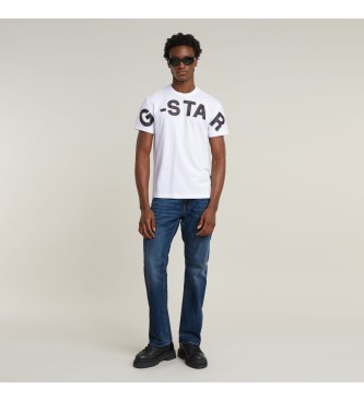 G-Star T-shirt  imprim brod blanc