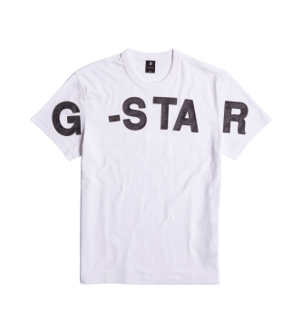 G-Star T-shirt z nadrukiem Embro biały