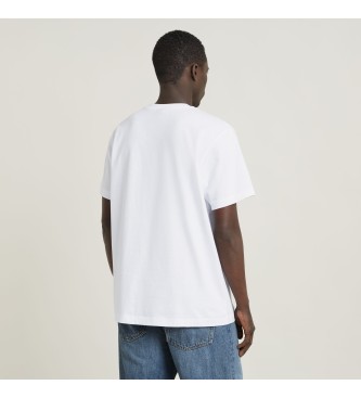 G-Star T-shirt com cara de desenho animado branca