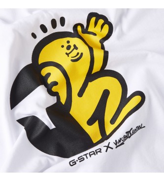 G-Star T-shirt z postacią z kreskówki biały