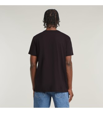 G-Star Fingerabdruck-Burger-T-Shirt schwarz