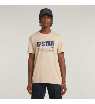 G-Star Camiseta Flyer Graphic beige