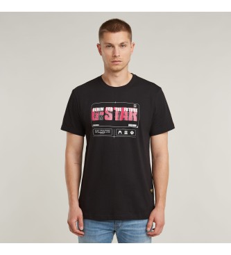 G-Star Flyer grafisch T-shirt zwart