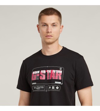 G-Star Flyer grafisch T-shirt zwart