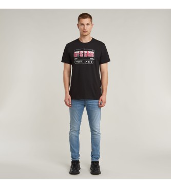 G-Star Flyer grafisch T-shirt zwart