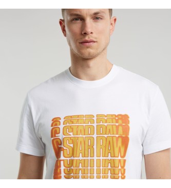 G-Star T-shirt com grfico gradiente branco