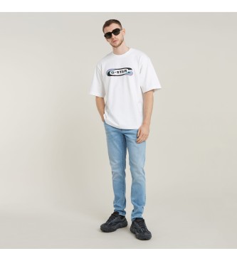 G-Star Camiseta Gradient Old Skool Logo Boxy blanco