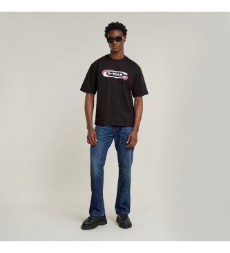 G-Star T-shirt Gradient Old Skool preta