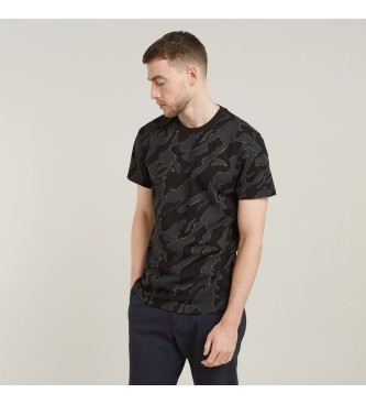 G-Star Camo T-shirt zwart