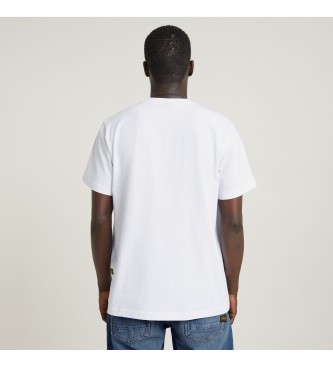 G-Star T-shirt jeans larghi cartoni animati bianchi
