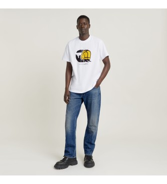 G-Star Jeans Tecknad ls T-shirt vit