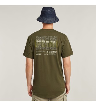 G-Star Lash Back Graphic T-shirt green