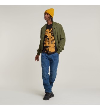 G-Star T-shirt med magasinprint, sort