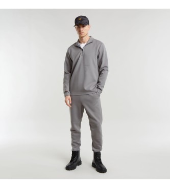 G-Star Sweatshirt Motion Half Zip Tweeter grijs