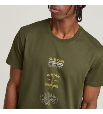 G-Star T-shirt Multi Originals groen