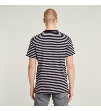 G-Star Nifous Stripe T-shirt grijs, zwart