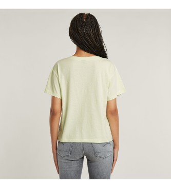 G-Star Open V-hals Relaxed T-shirt groen