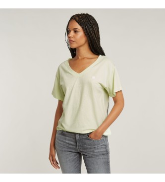 G-Star Open V-hals Relaxed T-shirt groen